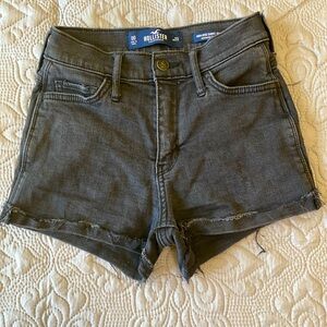 Hollister Shorts, black washed, size 00, high rise